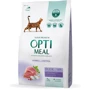 Сухой корм Optimeal Adult Cats с эффектом выведения шерсти duck со вкусом утки 4 кг (4820083905599)