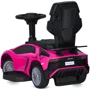 Детский электромобиль-толокар 2в1 Bambi Lamborghini розовый (M 5777EBL-8)