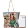 Женская сумка шоппер Valiria Fashion серая (3DETAL1811-2): Материал Текстиль