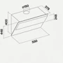 Вытяжка Falmec Verso 55 White 800 (CVXN55.E0P2#ZZZF491F): Управление Сенсорное