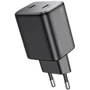 Зарядний пристрій Hoco Wall Charger N42 Elogiado 2xUSB-C 45W Black: Сила струму 2.4А и более