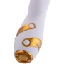 Вибратор-кролик с флоггером LOCKINK Sevanda Whip Vibrating Massage Wand - White & Golden