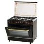 Газовая плита Fresh N90 G5/01 (60x90) (коричневый/неражавеющая сталь): Тип варочной поверхности газовая