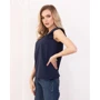 Блуза ISSA PLUS SA-182 42 синяя с коротким рукавом: Сезон Лето