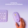 Мышь Logitech Pebble M350 Lavender Lemonade (910-006752): Интерфейс подключения Bluetooth, Wireless