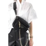 Женская поясная сумка Michael Kors Slater MD Sling Pack MSGR черная (30T0G04M6L001): Застежка Молния