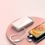 Внешний аккумулятор iWalk Power Bank Jumbo 20000mAh Pink (UBJ20000-PK): Особенности Индикатор заряда, Встроенный кабель, быстрая зарядка