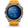 Смарт-годинник Garmin Fenix 8 AMOLED 51mm Sapphire Titanium з Spark Orange/Graphite Silicone Band (010-02905-11): Дисплей 1.4" AMOLED (454x454) / Sapphire Crystal