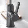 Смеситель для раковины Lefton Single-Hole Waterfall & Pull-Out Liftable Bathroom Faucet-BF2209 Grey: Термостат Нет