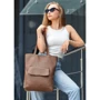 Жіноча сумка шоппер Sambag Shopper коричнева (93251061)