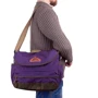 Сумка почтальонка Onepolar фиолетовая (W5629-violet): Фактура Тканая
