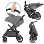 Прогулочная коляска Kinderkraft Grande City Grey (KKWGCITGRY0000): Ширина шасси 57 см