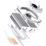 Кулер Jonsbo HX4170D RGB White: Количество вентиляторов, шт 1