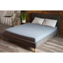 Простирадло на гумці Stonewash SoundSleep Adriatic dark gray темно-сіра 160х200 см (93198523)