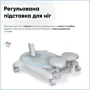 Дитячий стіл Mealux Ortoback Duo Plus Grey (Y-510 G Plus): Глибина, см 22-36