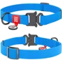 Нашийник WAUDOG Waterproof з QR-паспортом, водостійкий, металева пряжка-фастекс 25 мм 35-58 см блакитний (27842)