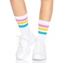 Носки женские в полоску Leg Avenue Pride crew socks Pansexual, 37–43 размер