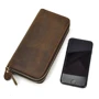 Мужская кожаная борсетка Tiding Bag T4009R Коричневая фото 2