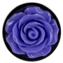 Металлическая анальная пробка LUX Active с розой - Rose Anal Plug - Purple, вибропуля в подарок