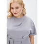 Платье Luzana Прага 50 лиловое повседневное до середины бедра: Длина рукава Короткий