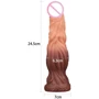 Фаллоимитатор LoveToy Dual-Layered Silicone Cock 9.5" Brown