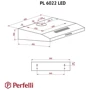 Витяжка Perfelli PL 6022 I LED: Тип фільтра повітря Рециркуляція, Відведення