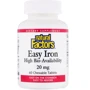 Natural Factors Easy Iron Просте залізо 20 мг 60 жувальних таблеток
