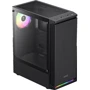 Корпус GAMDIAS Aura GC8 ARGB Black (4711514500691): Материал передней панели пластик и металл