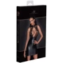Платье Noir Handmade F241 Short dress with powerwetlook skirt and tulle top Вlack, S