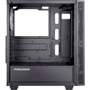 Корпус Prologix E123 Black: Материал передней панели пластик и металл