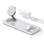 Зарядное устройство ANKER Wireless Charger MagSafe 3in1 Pad 15W with USB-C Cable White (B25M1321) for iPhone 16 I 15 I 14 I 13 I 12 series, Apple Watch and Apple AirPods