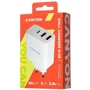 Зарядний пристрій Canyon Wall Charger USB-C+2xUSB H-08 30W White (CNE-CHA08W): Кабель в комплекті отсутствует