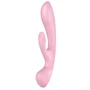 Двусторонний вибратор-кролик Satisfyer Triple Oh Pink, 3 мотора, рукоятка-массажер