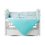Постельный комплект Twins Sky 4060-TS-14 mint 6 эл. мятный