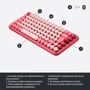 Клавіатура Logitech POP Keys Wireless Mechanical Keyboard Heartbreaker Rose (920-010718) фото 8