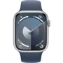 Apple Watch Series 9 45mm GPS Silver Aluminum Case with Storm Blue Sport Band - S/M (MR9D3) : Матеріал корпусу алюминий