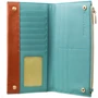Женский кошелек Smith&Canova голубой (FUL-26801-blue-tan): Формат кошелька Горизонтальный