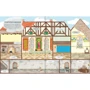 Houses Through Time Sticker Book / Книга з наліпками Будинки крізь годину: Обкладинка Мягкая