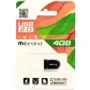 USB-флешка Mibrand 4GB Scorpio Black USB 2.0 (MI2.0/SC4M3B): Стандарт USB USB 2.0