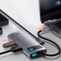 Адаптер Baseus Adapter USB-C to 2xUSB3.0+HDMI+USB-C Gray (CAHUB-CY0G): Додаткові роз'єми USB-C, HDMI, USB OTG