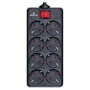 Сетевой фильтр REAL-EL RS-8 PROTECT 3m black (EL122300022)