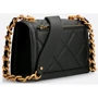 Женская сумка кросс боди GUESS ABEY CROSSBODY FLAP черная (HWQB8558210-BLA): Тип ручки Длинная ручка, На цепочке
