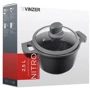 Кастрюля Vinzer с крышкой Nitro Induction Line d 20 cм 2.5 л (50457): Диаметр, см 20
