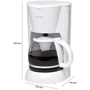 Кофеварка Bomann КА 183 CB white: Объем резервуара для воды, л 1.5