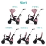 Трехколесный велосипед Kinderkraft Easytwist Mauvelous Pink (KKRETWIPNK0000): Тормоза Ножной