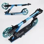 Самокат алюмінієвий Best Scooter колеса PU, 1 амортизатор передній, анодирувана фарбування Blue / Black (99635): Тип коліс литі