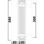 Радіатор біметалічний секційний QUEEN THERM 500/100 UNIVERSAL (кратно 10): Тип панельного радіатора Тип 10