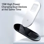 Зарядное устройство Baseus Dual Wireless Charger Pro Edition White (WXJK-C02) for Smartphones and Pods фото 8