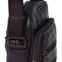 Мужская сумка через плечо Borsa Leather коричневая (K14012-brown): Застежка Молния