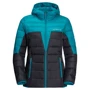 Пуховик Jack Wolfskin Dna Tundra Hoody W 1206641-1221 46 темно-голубой зимний с капюшоном